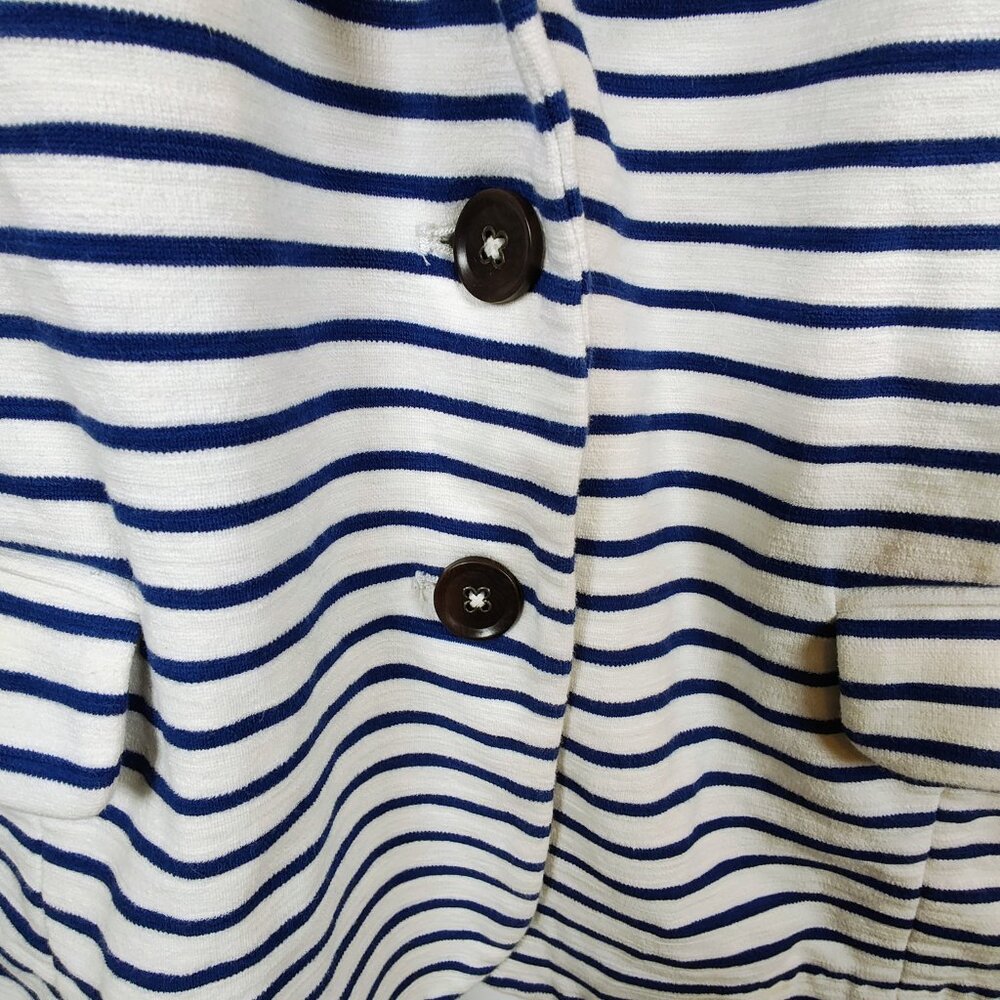 J. Crew‎ Maritime Women's Small Striped Blazer - Picture 5 of 13